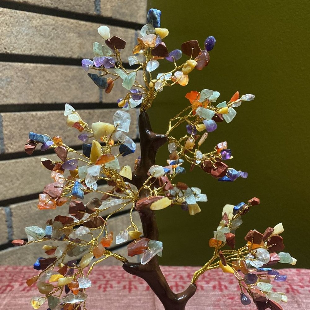 Mixed Crystals Tree of Life Statue